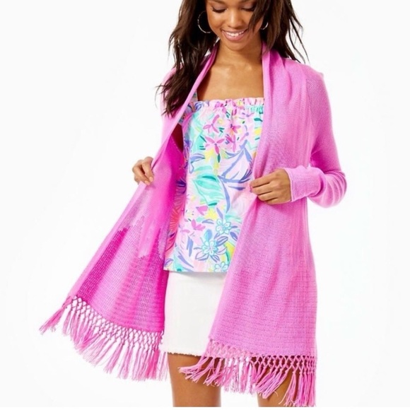 Lilly Pulitzer Sweaters - Lilly Pulitzer Tatum Cardigan Lilac Rose M